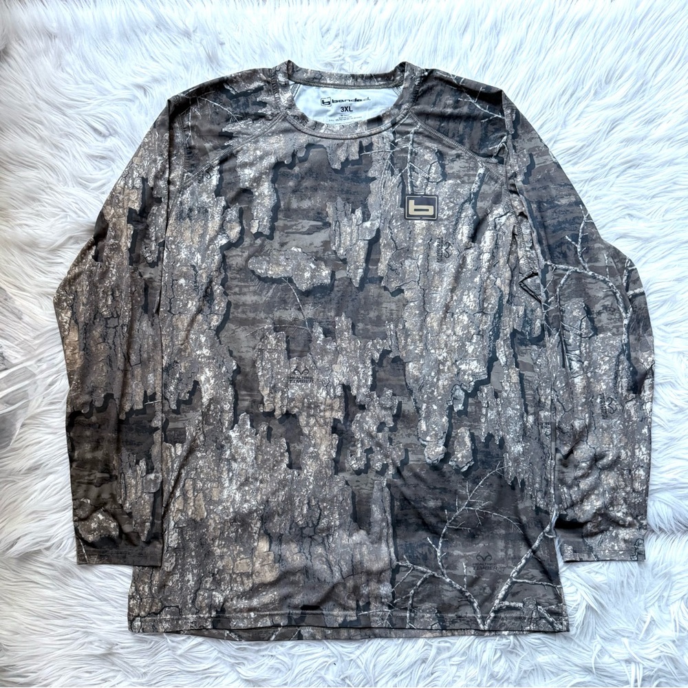 NWOT Banded Hunting RealTree Camo Tech Stalker Mock Performance Shirt 3XL